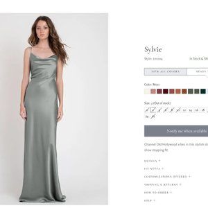 Jenny Yoo Sylvie Dress in Moss